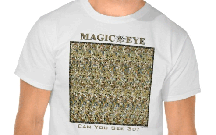 Magic Eye t-shirt printed and shipped by Zazzle